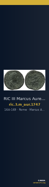 RIC III Marcus Aurelius 1747 — CANOA