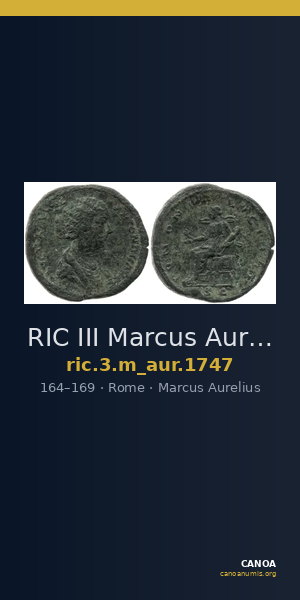 RIC III Marcus Aurelius 1747 — CANOA