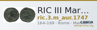 RIC III Marcus Aurelius 1747 — CANOA
