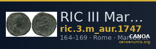 RIC III Marcus Aurelius 1747 — CANOA