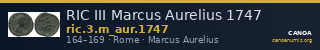 RIC III Marcus Aurelius 1747 — CANOA