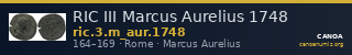 RIC III Marcus Aurelius 1748 — CANOA