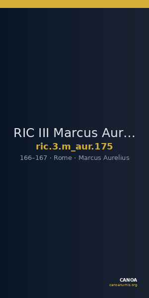 RIC III Marcus Aurelius 175 — CANOA