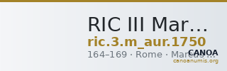 RIC III Marcus Aurelius 1750 — CANOA