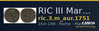 RIC III Marcus Aurelius 1751 — CANOA