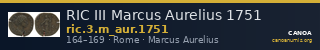 RIC III Marcus Aurelius 1751 — CANOA