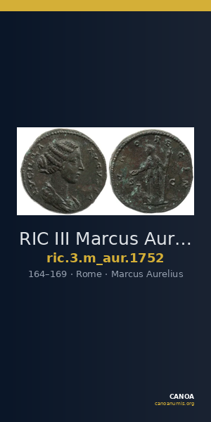 RIC III Marcus Aurelius 1752 — CANOA