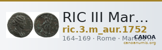 RIC III Marcus Aurelius 1752 — CANOA
