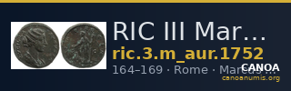 RIC III Marcus Aurelius 1752 — CANOA
