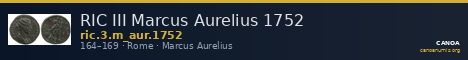 RIC III Marcus Aurelius 1752 — CANOA