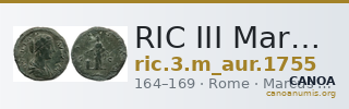 RIC III Marcus Aurelius 1755 — CANOA