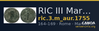 RIC III Marcus Aurelius 1755 — CANOA
