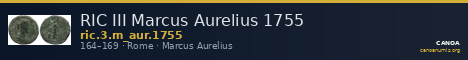 RIC III Marcus Aurelius 1755 — CANOA