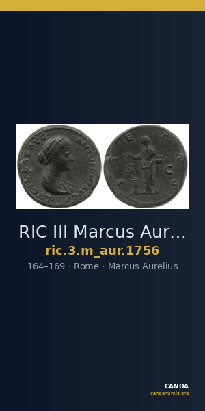 RIC III Marcus Aurelius 1756 — CANOA