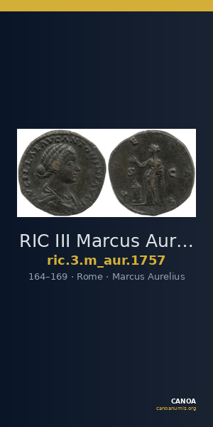 RIC III Marcus Aurelius 1757 — CANOA