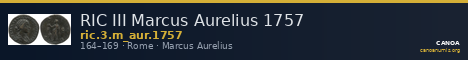 RIC III Marcus Aurelius 1757 — CANOA