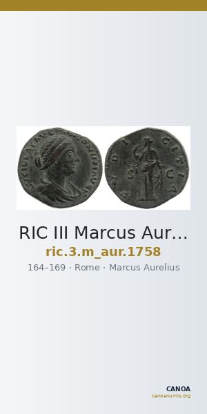 RIC III Marcus Aurelius 1758 — CANOA