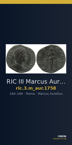 RIC III Marcus Aurelius 1758 — CANOA
