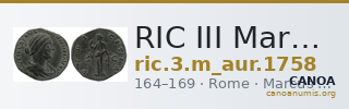 RIC III Marcus Aurelius 1758 — CANOA