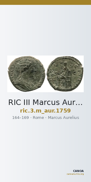 RIC III Marcus Aurelius 1759 — CANOA