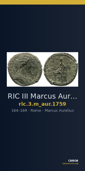 RIC III Marcus Aurelius 1759 — CANOA