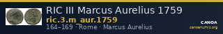RIC III Marcus Aurelius 1759 — CANOA