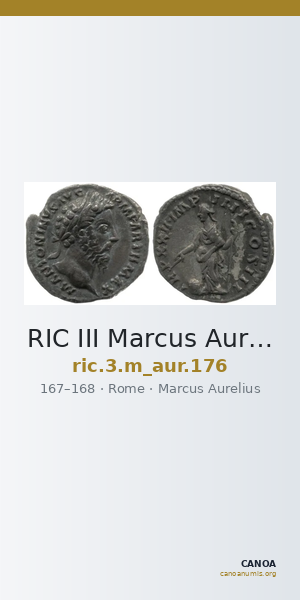 RIC III Marcus Aurelius 176 — CANOA