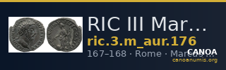 RIC III Marcus Aurelius 176 — CANOA