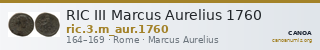 RIC III Marcus Aurelius 1760 — CANOA