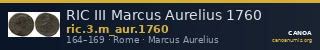 RIC III Marcus Aurelius 1760 — CANOA