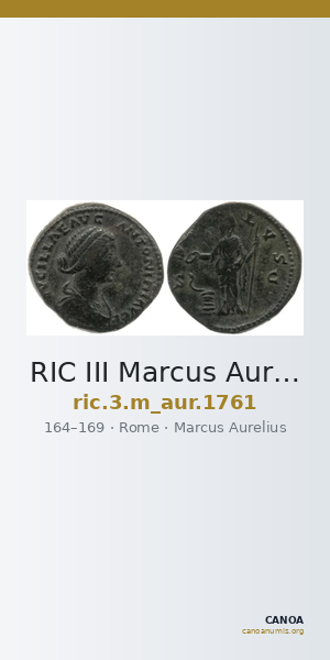 RIC III Marcus Aurelius 1761 — CANOA