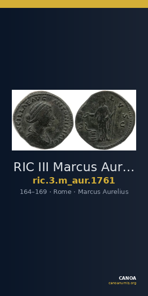 RIC III Marcus Aurelius 1761 — CANOA