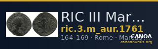 RIC III Marcus Aurelius 1761 — CANOA