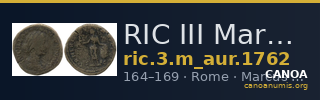 RIC III Marcus Aurelius 1762 — CANOA