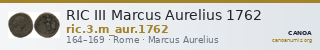 RIC III Marcus Aurelius 1762 — CANOA