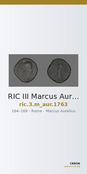 RIC III Marcus Aurelius 1763 — CANOA