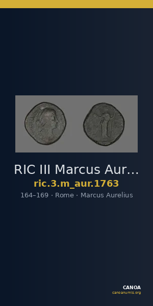 RIC III Marcus Aurelius 1763 — CANOA