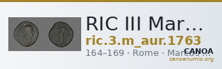 RIC III Marcus Aurelius 1763 — CANOA