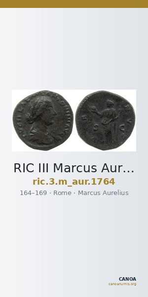 RIC III Marcus Aurelius 1764 — CANOA