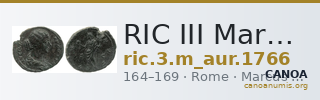 RIC III Marcus Aurelius 1766 — CANOA