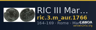 RIC III Marcus Aurelius 1766 — CANOA