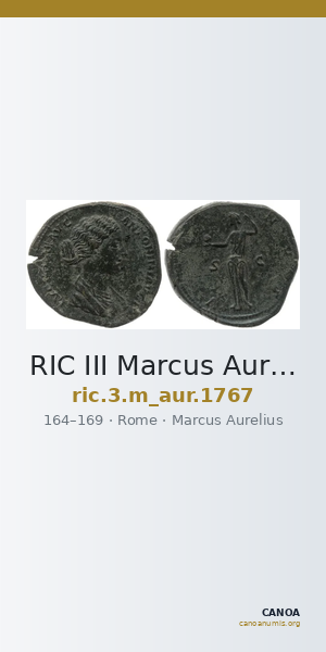 RIC III Marcus Aurelius 1767 — CANOA