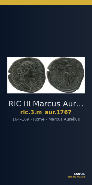 RIC III Marcus Aurelius 1767 — CANOA