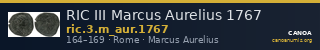 RIC III Marcus Aurelius 1767 — CANOA