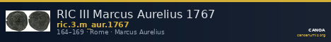 RIC III Marcus Aurelius 1767 — CANOA