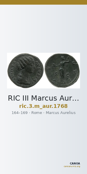 RIC III Marcus Aurelius 1768 — CANOA