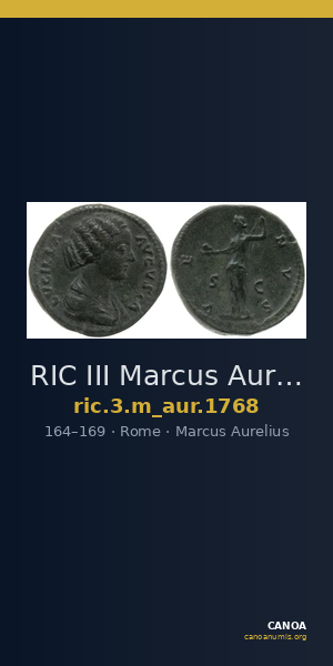 RIC III Marcus Aurelius 1768 — CANOA