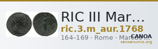 RIC III Marcus Aurelius 1768 — CANOA