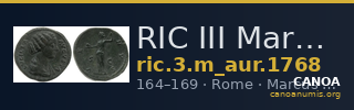 RIC III Marcus Aurelius 1768 — CANOA