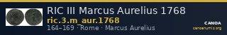RIC III Marcus Aurelius 1768 — CANOA